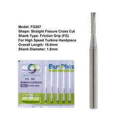 Wave Dental Surgical Burs 25mm Carbide FG Bur Round Taper Straight High Speed