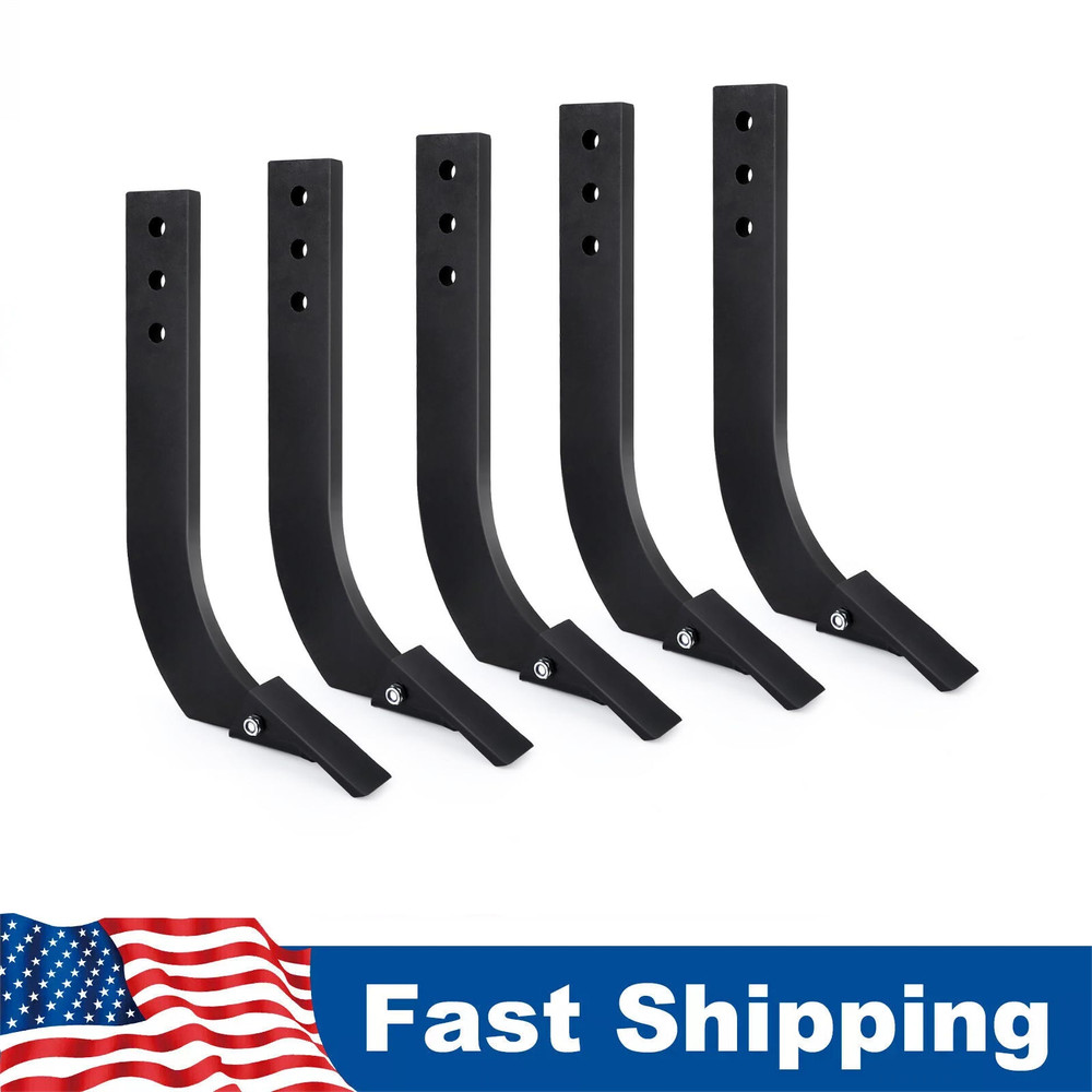 5 Pack Box Blade Ripper Shanks 1-1/2 in 16″ 3 Holes with Remove Scarifier Teeth