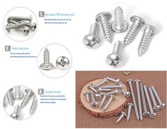 600pcs M2, M2.2, M2.6, M3 Pan Head Self-Tapping Sheet Metal Screw Assortment …