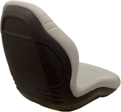Toro Gray Vinyl Seat Replaces 104-4620, 49-8130, 75010, 100-3187, 104-7620, More