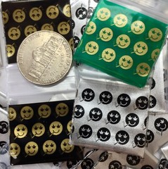 BaggiesSince1987 – 1010 Design Zip Bags METALLIC PRINT 1 X 1 CHOOSE, READ DETAIL