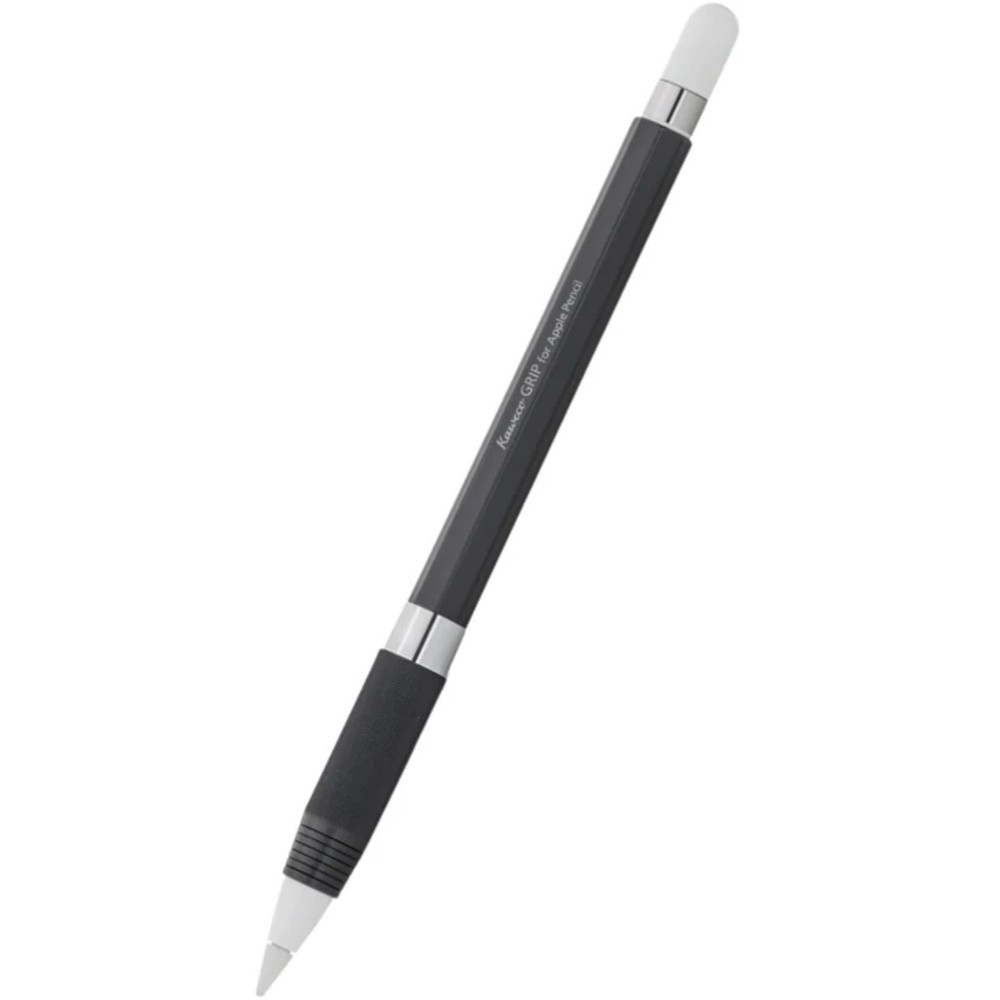 Kaweco Grip for Apple Pencil Textured Black Aluminum Octagonal Shape 10001582