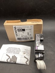 NEW Siemens BF120A GFCI Circuit Breaker 20Amp Single Pole 120V