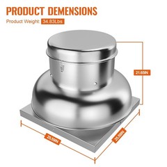 1400CFM Roof Fan Up-Blast Restauran Direct Drive Centrifugal Upblast Exhaust Fan
