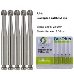 Wave Dental Carbide Bur Surgical Bur Round Latch RA 1 2 3 4 5 6 8 For Slow Speed