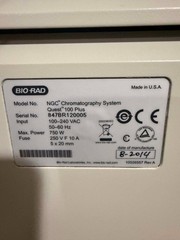 Bio-Rad NGC Quest 100 Plus Medium-Pressure Chromatography System 3 Story Loaded!