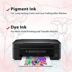 40 Sheets A-SUB Inkjet Iron-On Heat Transfer Paper DARK + LIGHT Fabric T-shirts