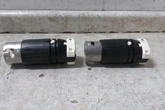 Hubbell CS6365C 2 Pk 125/250VAC 50 A Current Rating Straight Locking Plug