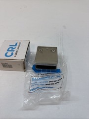 CRL Brushed Stainless Z-Series Square Type Flat Base Clamp Z912BS for 1/2″ Glass