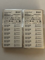 Dentsply Vortex Blue Rotary Files Assorted 5/25mm &20/21mm /04 total of 25 pkgs