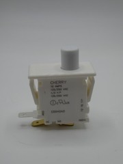 Cherry, Snap-In Panel Mount, Momentary E69-40A, SPDT 10A@250VAC “Lot of 4”