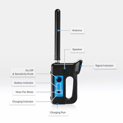 9″ Self-Leveling Sewer Camera w 512Hz Locator 295ft/90m Meter Counter 720P 32GB