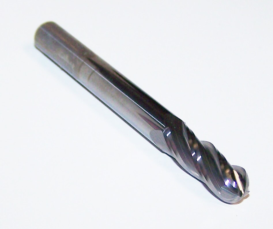 1/4″ (.2500″) CARBIDE END MILL, 4 FLUTE BALL END KYOCERA 1825-2500.750