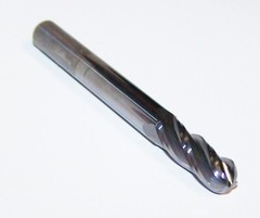 1/4″ (.2500″) CARBIDE END MILL, 4 FLUTE BALL END KYOCERA 1825-2500.750