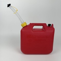 Rare Wedco 2.5 Gallon W220 Red Plastic Gas Can W/ Built-in Sight Glass New Spout