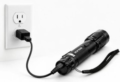 POLICE Stun Gun 1158 Max Volt Metal Self Defense Rechargeable LED Flashlight