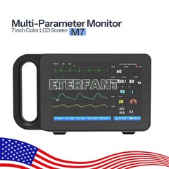 7 Inch Touch Screen Multi-parameter Patient Monitor Portable Vital Sign Monitor