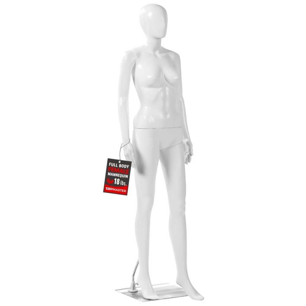 Versatile 360° Design Female Mannequin – White