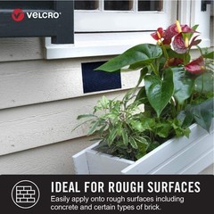 VELCRO Brand Industrial Strength Heavy Duty Strips, Holds 15 lbs 4×2″ (3 Sets)