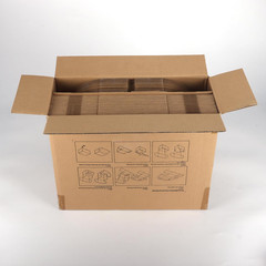 7X5X4 Inches Shipping Boxes Set of 50, Brown Corrugated Cardboard Box Literature