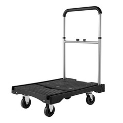 VEVOR Foldable Push Cart Dolly 330 lbs Folding Platform Hand Truck with Wheels