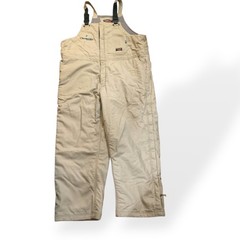 Walls Lined Bib Tan Overalls Insulated Chesapeake Energy Logo Sz XXL TALL