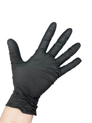 EXPIRED Clean Safety Black Nitrile Examination Gloves, 5.0 mil, CASE OF 10 BOXES