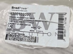 SEALED Brad Power Woodhead 1300102097 Mini-Change 3P Cordset 113130K13M100