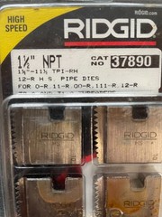 Ridgid 37890 1-1/2″ 12R NPT Heavy Duty High Speed Steel Threading Pipe Die