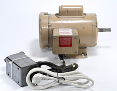 1/2HP Reliance Baldor FDL3504M Farm Duty Motor Wired + Cutler Hammer Drum Switch