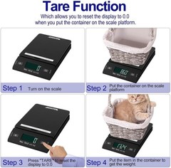 50 Lb All-In-One Black Digital Shipping Postal Scale with Adapter (W-8250-50B)