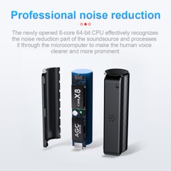 Voice Recorder 16GB Digital Audio Magnetic Device Sound Dictaphone USB MP3 Mini