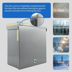10x8x6 NEMA 4 Electrical Junction IP66 Steel Enclosure