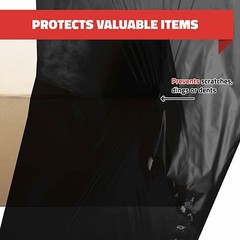 80 GAUGE – 4 Rolls Black Shrink Wrap Stretch Film 18″ X 1000′ Total 4000 FT