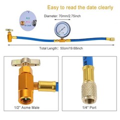 With BPV31 Bullet Piercing Tap Valve for A/C Refrigerant System R134a/R-12/R-22