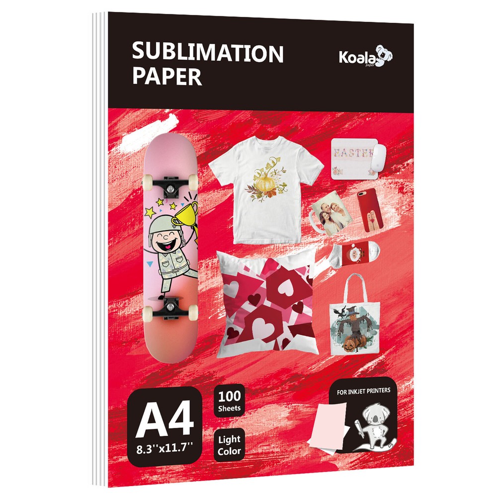 Koala Sublimation Paper 8.5×11 100 Sheets A4 Sublimation Printer Heat Transfer