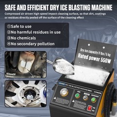 Dry Ice Blasting Machine Equipment Pellet Dry Ice blaster Cleaning with Nozzle