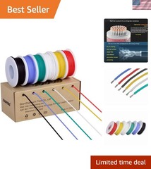 18 AWG Silicone Wire Kit – 6 Colors of Flexible Tinned Copper (13.2ft Each)