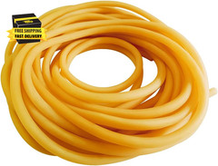 Natural Latex Rubber Tubing,2Mm(5/64″) ID X 4Mm(5/32″) OD 1 Meter Surgical Tubin