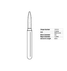 Premier Dental SOLO Diamond Burs Flame Shape 25Pcs 862016 862L018 863012