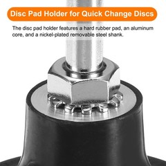3Pack 1″ 2″ 3″ Disc Pad Holder Quick Change Disc 1/4″ Shank Mandrel Black