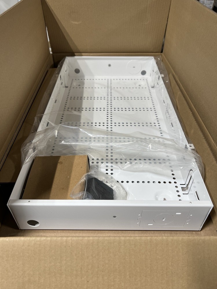 Primex 28in structured media enclosure w/ cover and 120V Receptacle