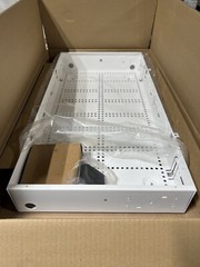 Primex 28in structured media enclosure w/ cover and 120V Receptacle