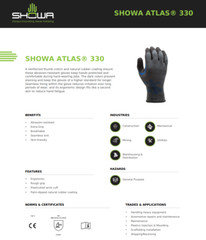 12- 330 BLACK LATEX RUBBER Palm Coated PROTECTIVE WORK GLOVES EXTRA GRIP MEDIUM