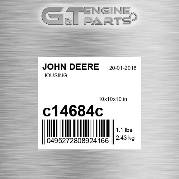 C14684C HOUSING fits JOHN DEERE (Surplus Open Box)