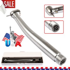 Dental Fiber Optic LED E-generator High Speed Handpiece Turbine 2 Holes Burr