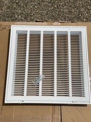 Everbilt 20″ x 20″ Aluminum Air Return Air for 1″ Filter Grille White E190RF