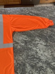ORR Safety Orange Work Shirt XL Longsleeve Class 2 Type R ANSI/ISEA ORR TL2TOC2