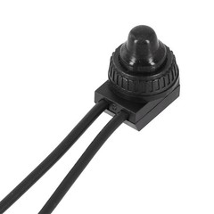 2x Waterproof Push Button Switch On/Off Black Car/Truck/Boat 12V DC Automotive