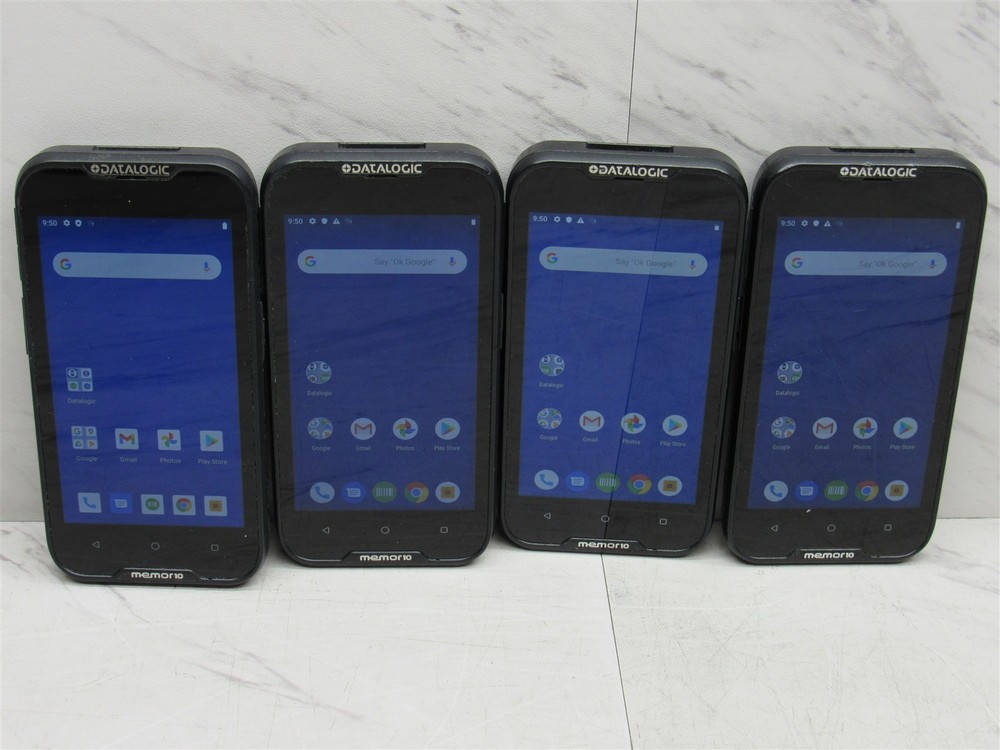 4 LOT Datalogic Memor 10 Mobile Computer 944350015 Android 10 + 9 with Battery